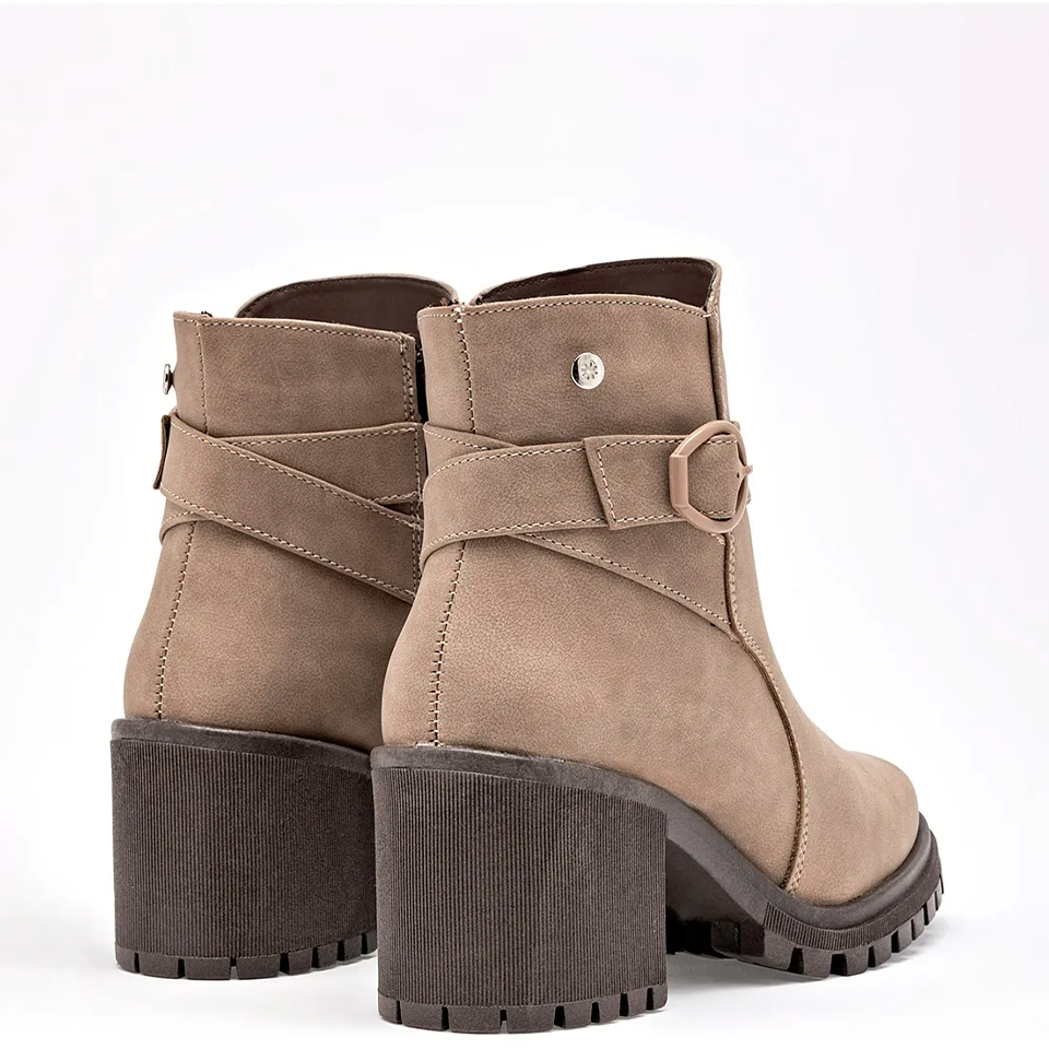 Lug Sole Block Heel Boots