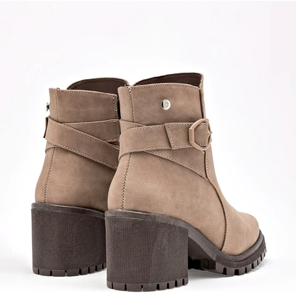 Lug Sole Block Heel Boots
