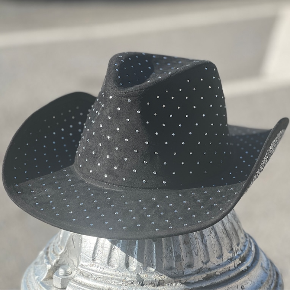 Rhinestone Black Cowboy Hat
